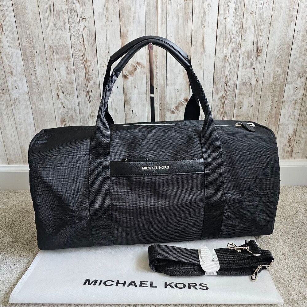 Michael Kors Duffle Travel Gym Bag, Black NWOT